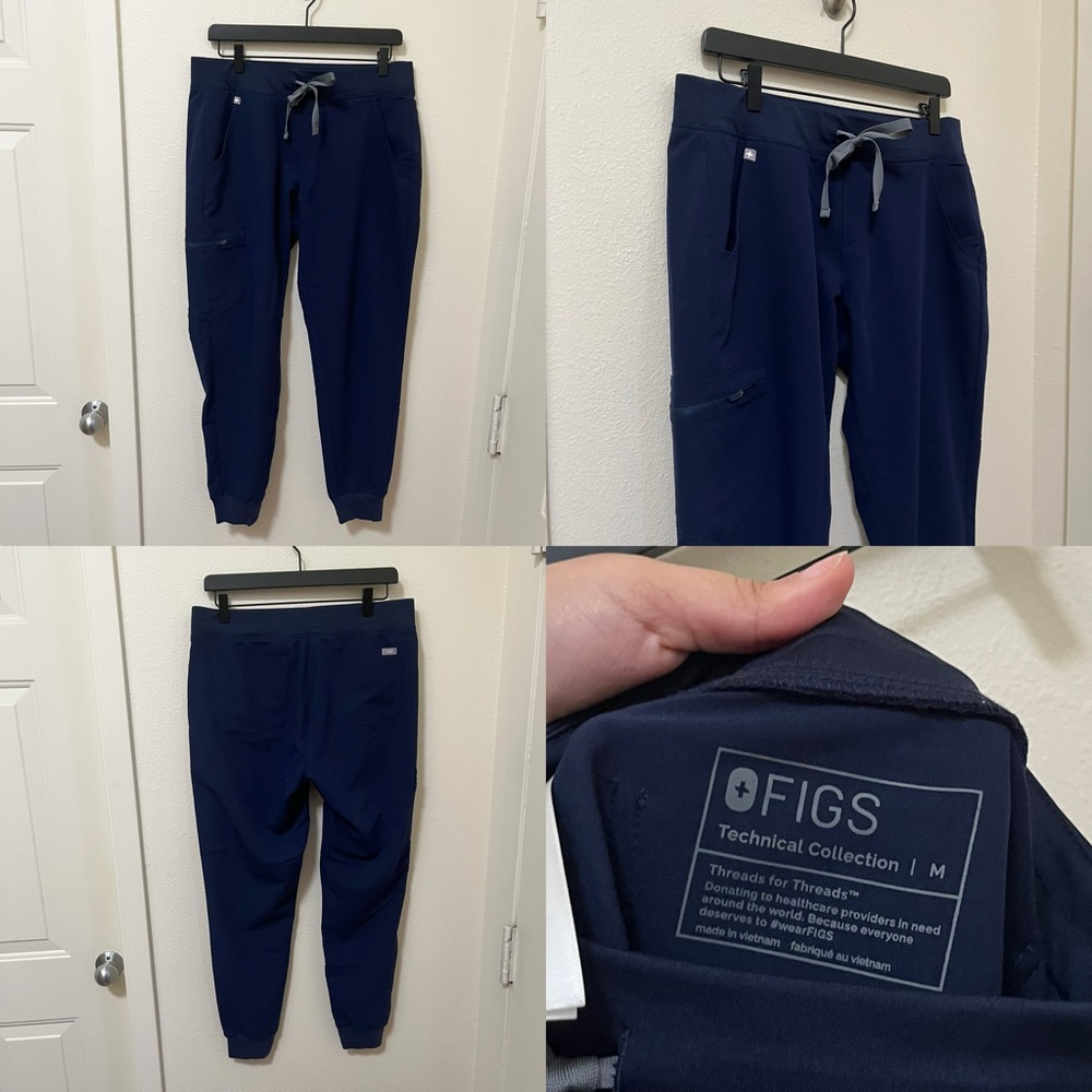 •FIGS• Zamora Jogger Scrub Pant Navy Blue